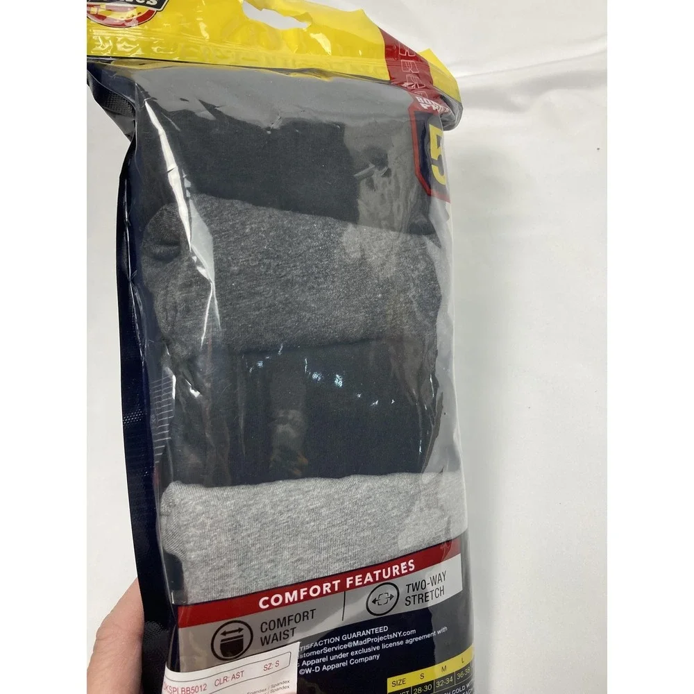 Dickies 5 Pack Long Leg Boxer‎ Briefs Small